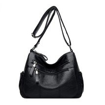  Handbags Women Bags Designer High Quality Multi-pocket Soft Leather Casual Shou - £31.49 GBP