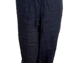 Talbots Woman Petites Navy Linen Pull On Capri Pants Size 22WP - $23.74