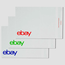 eBay Branded 100 PolyMailer (No Padding) 6.25&quot;x 8.5&quot; Color Logo Free Shi... - £19.66 GBP