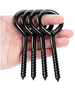 Heavy-Duty 5-Inch Stainless Steel Eye Hooks - 4 Pack for Secure Hanging - $21.61 CAD