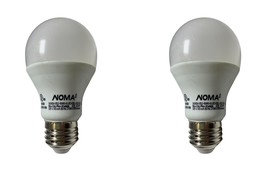 Lot of 2 Noma Non-Dimmable LED Light Bulb A19 E26 800 Lumens 2700K 10W - £11.53 GBP