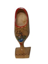 Vintage Holland Carved Wooden Shoe Stand, Holder Retro Kitschy Dutch Decor - £6.86 GBP