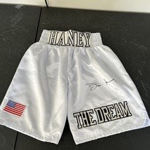 DEVIN  &quot; THE DREAM &quot; HANEY SIGNED BOXING TRUNKS BECKETT WITNESSED COA - $1,275.32 MXN