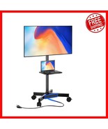 Elegant TV Cart with Adjustable Height &amp; Power Supply - Fits 23-60 inch - $162.52 CAD