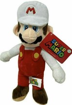 Fire Mario Large 16 inches. Super Mario Nintendo Plush Toy. New. Soft. Official. - £15.35 GBP