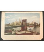 1929 Brooklyn Bridge Punch-Out Letter Card - $6.50