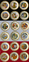 22 Franklin Porcelain Bone China Mini Plates ◆ Best Loved Fairy Tales ◆ C Lawson - £100.22 GBP