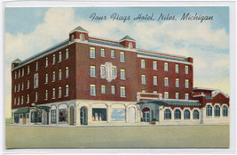 Four Flags Hotel Niles Michigan postcard - £4.46 GBP