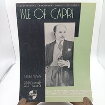 Vintage Sheet Music Isle Of Capri By Xavier Cugat &amp; Roberta By Jerome Ke... - £11.59 GBP