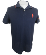 Polo Golf Ralph Lauren Performance Men shirt p2p 20.5 M blue big pony Is... - £31.28 GBP
