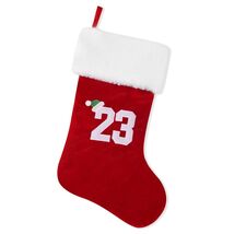 BELISHMIE 20-Inch Red Christmas Stocking Gold Embroidered Number 23 - $6.70 BELISHMIE 20-Inch Red Christmas Stocking Gold Embroidered Number 23 - $6.70