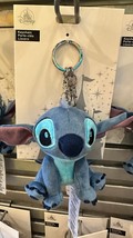 Disney Parks Stitch Plush Doll Keychain with Lobster Claw and Charm NEW - £23.44 GBP