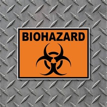 BioHazard Bio-Hazard Danger Warning Vinyl Decal Indoor Outdoor High Quality - $45.65 MXN+