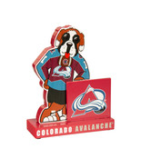Colorado Avalanche NHL 844356 Mascot Bernie the St. Bernard Dog Wood Des... - $40.27 CAD