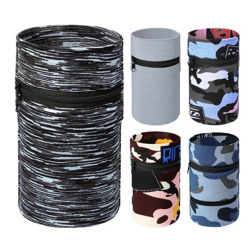 Waist Pouch Black Patch Leather Zippered Pockets for Wallet Phone Travel Gift  Item image 5