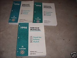 1998 Pontiac Grand Am Achieva Buick Skylark Service Shop Manual Set 1ST EDITION - $10.19