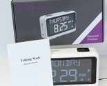 ORKA Talking Madi Alarm Clock 8 Alarms Date Day Time Dementia Med Reminder - $48.99