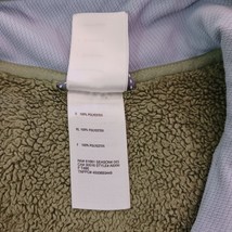 The North Face Mossbud Fleece 1/4 Zip Pullover Jacket ABXM Green Women's Small image 4