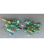 2 Vintage Strings of Indoor/Outdoor C7 Toyo Christmas Light Set 30 Ft Gr... - £17.18 GBP