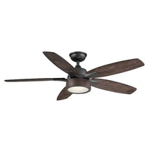 Home Decorator Collection Parkridge 52&quot; LED Natural Iron Ceiling Fan With Light - £97.52 GBP