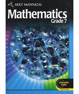 Holt McDougal Mathematics: Student Edition Grade 7 2012 [Hardcover]   - £38.94 GBP