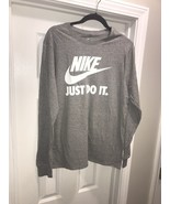Nike Just Do It Long Sleeve Men’s T-Shirt Gray Large - $512.08 MXN