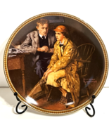 Norman Rockwell &quot;Confiding in the Den&quot; Vintage 1983 Collectors Plate W/C... - €20,51 EUR