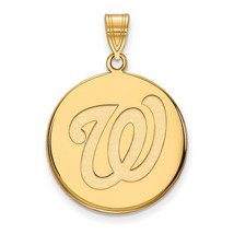 SS w/GP MLB  Washington Nationals Large Disc Pendant - £54.77 GBP