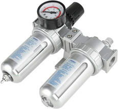 Air Filter Regulator Moisture Trap Compressor 1/2&quot; Moisture Oil Water Separator  - £36.23 GBP