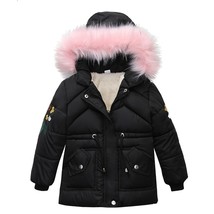 Children Winter Jacket Warm Parkas Girl Winter Coats Jacket Zip Thick Warm Hoodi - £59.66 GBP