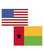 3&#39;x5&#39; Polyester USA &amp; Guinea-Bissau Flag Set; One Flag for Each Country - $27.10 CAD