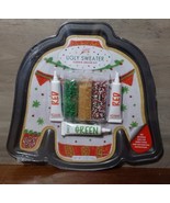 Ugly Sweater Cookie Pan Kit Sealed 12x12 Non Stick Froating Spirinkles C... - £14.50 GBP