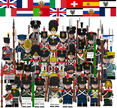 224pcs Napoleonic Wars 7 Countries Custom Army Set C Minifigures Toys - $24.89+
