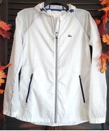 Lacoste Sport French Designer Croc Hooded Windbreaker Rain Jacket Small ... - $635.62 MXN