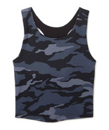 Athletic Works Girls Longline Bra Tank Top Black Camo Size M(7-8) - $300.87 MXN