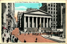 United States Treasury Building New York NY NYC 1920s UNP Unused WB Post... - £2.28 GBP