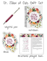 Joan of Arc &quot;I was Born to Do This&quot; - Notebook, Pen, Prayer Devotional and Decal - £13.50 GBP