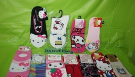 11 Pairs Hello Kitty My Melody Sanrio With GG And Surpied Socks Sz Women&#39;s 22-25 - £35.03 GBP