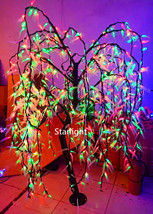 Outdoor 6.5ft RGB Color Change LED Willow Weeping Tree Light Christmas T... - £549.26 GBP