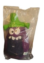 NEW Goofy Grape Funny Face Plush Pillow Stuffed  Kooky Kushions Purple  - £10.28 GBP