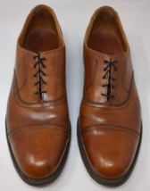 Allen Edmonds Mens Shoes 13 A Brookwood Light Brown Leather Cap Toe Dress Oxford - £38.94 GBP