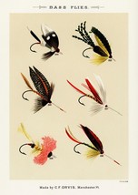 13829.Decor Poster.Room interior art design.Fishing fly.Fish market bait shop - £12.90 GBP+