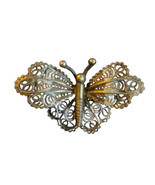 Antique Vintage Filigree Butterfly Brooch Pin 1 1/4&quot; - $29.60