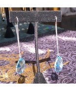 Sterling Silver Swarovski Crystal Threader Earring - £24.92 GBP