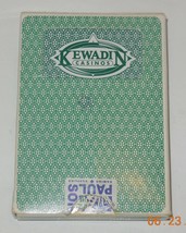 Vintage Kewadini Casino Deck of Playing Cards Green - $24.27