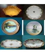Noritake - Morimura Japan) - C1890stray Relish Dish Platter Violets Bowl... - €55,44 EUR