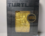 Teenage Mutant Ninja Turtles Metal Card 24k Gold Plated Ingot Official TMNT - £27.17 GBP
