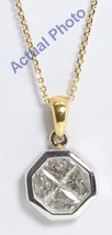 18k Two-Tone Diamond Diamond Pendant (0.8 Ct,I Color,VS2 Clarity) - £976.19 GBP