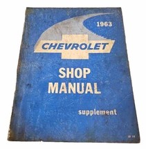 1963 Chevrolet Shop Manual Book Supplement For Passenger Cars ST-18 Orig... - $15.79