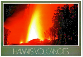 Postcard Hawaii Volcanoes National Park Eruption Molten Lava  6 x 4 inches - £4.60 GBP